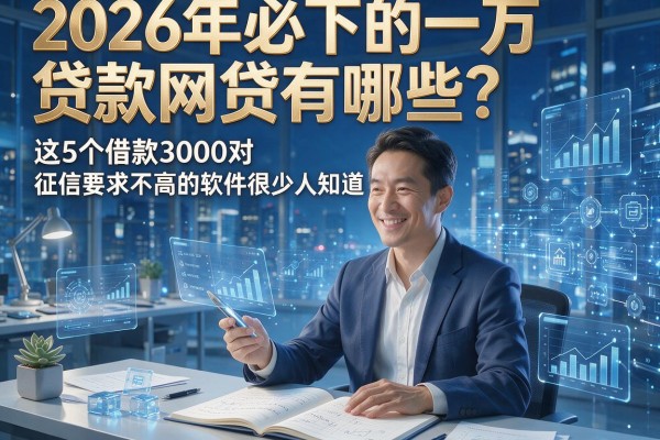 2026年必下的一万贷款网贷有哪些？这5个借款3000对征信要求不高的软件很少人知道！