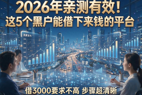 2026年亲测有效！这5个黑户能借下来钱的平台，借3000要求不高步骤超清晰