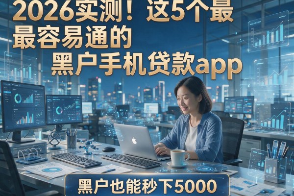 2026实测！这5个最容易通的黑户手机贷款app，黑户也能秒下5000！
