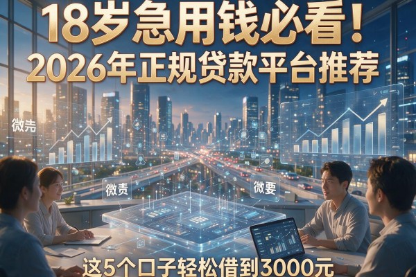 18岁急用钱必看！2026年正规贷款平台推荐，这5个口子轻松借到3000元
