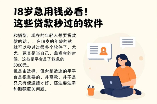 18岁急用钱必看!这些贷款秒过的软件,轻松借到5000元