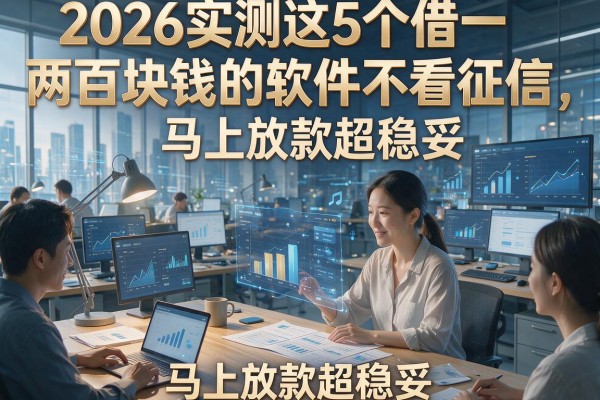 2026实测这5个借一两百块钱的软件不看征信,马上放款超稳妥!