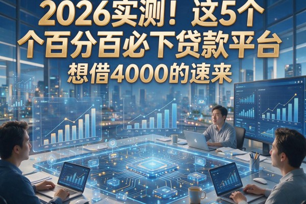 2026实测！这5个百分百必下贷款平台，想借4000的速来