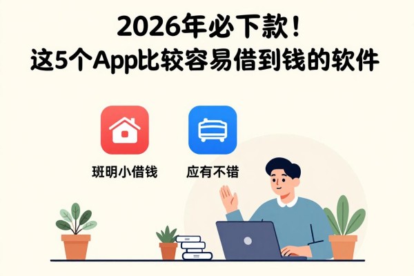 2026年必下款！这5个app比较容易借到钱的软件，实测真的好用！