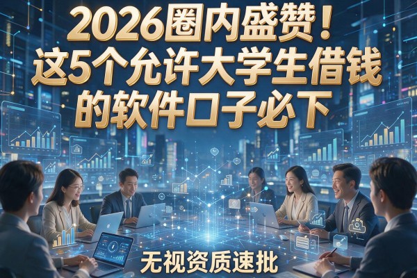 2026圈内盛赞！这5个允许大学生借钱的软件口子必下，无视资质速批