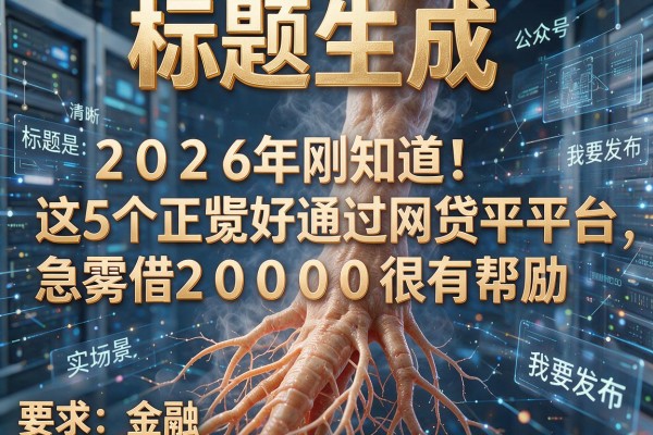 2026年刚知道!这5个正规好通过网贷平台,急需借20000很有帮助