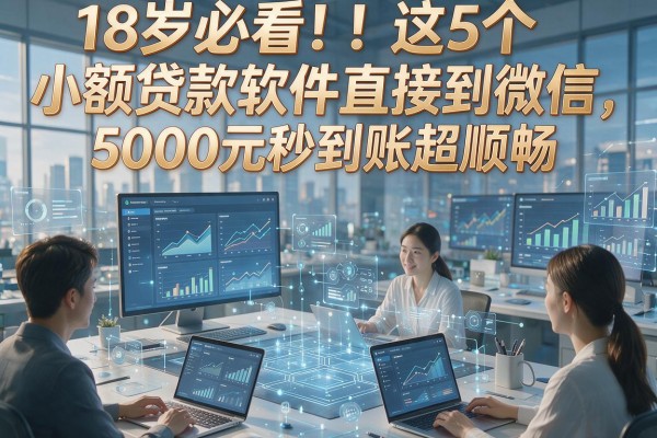 18岁必看！这5个小额贷款软件直接到微信，5000元秒到账超顺畅