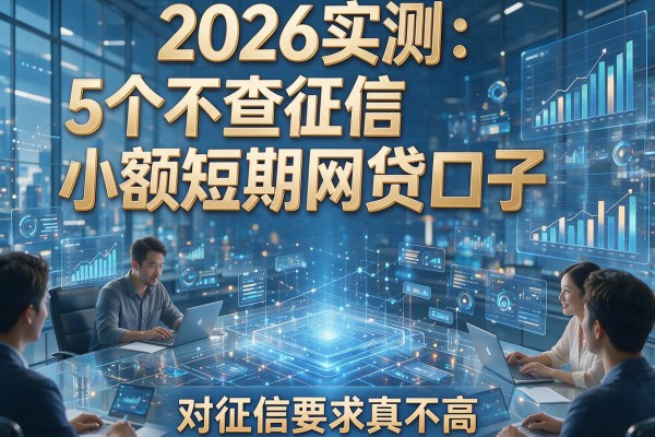 2026实测：5个不查征信小额短期网贷口子，对征信要求真不高