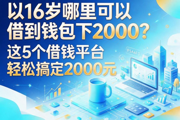 16岁哪里可以借到钱包下2000？这5个借钱平台轻松搞定2000元