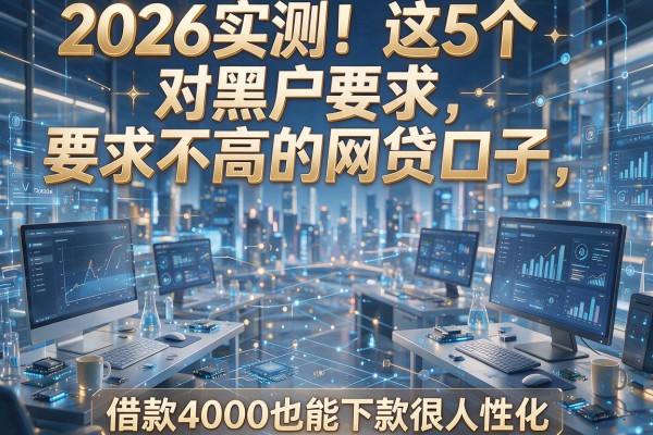 2026实测！这5个对黑户要求不高的网贷口子，借款4000也能下款很人性化