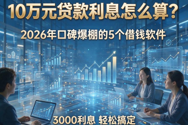 10万元贷款利息怎么算?2026年口碑爆棚的5个借钱软件,3000利息轻松搞定