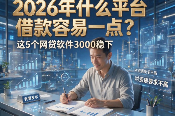 2026年什么平台借款容易一点？这5个网贷软件3000稳下、对资质要求不高
