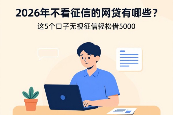 2026年不看征信的网贷有哪些？这5个口子无视征信轻松借5000，太实用了