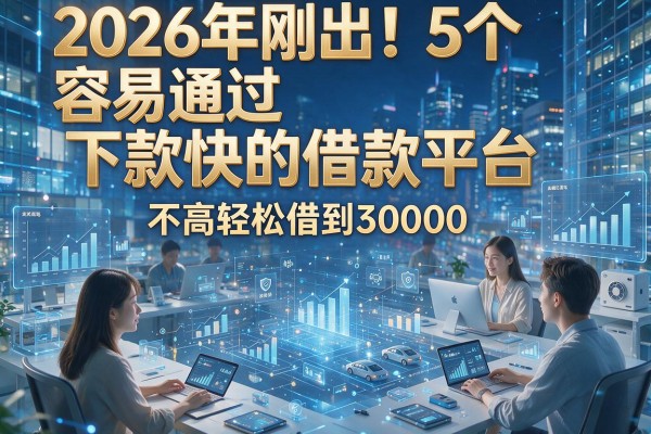 2026年刚出!5个容易通过下款快的借款平台,要求不高轻松借到30000