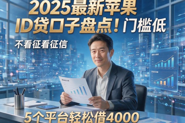 2025最新苹果ID贷口子盘点!门槛低、不看征信,5个平台轻松借4000