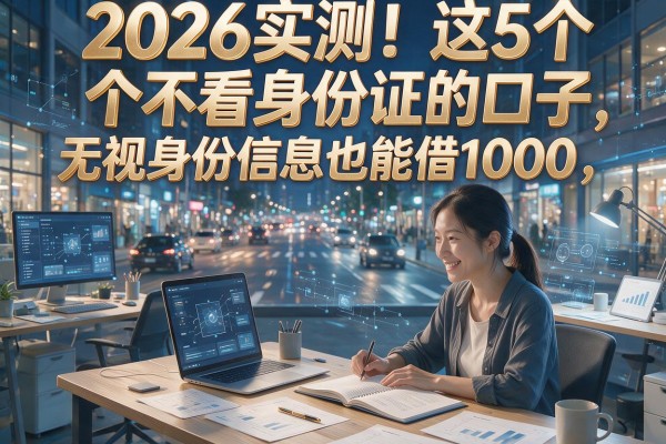 2026实测！这5个不看身份证的口子，无视身份信息也能借1000