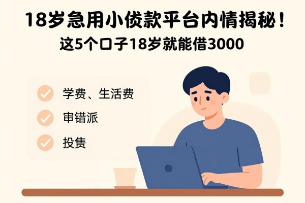 18岁急用小额贷款平台内情揭秘!这5个口子18岁就能借3000