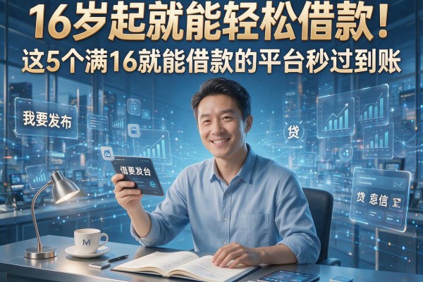 16岁起就能轻松借款！这5个满16就能借款的平台秒过到账