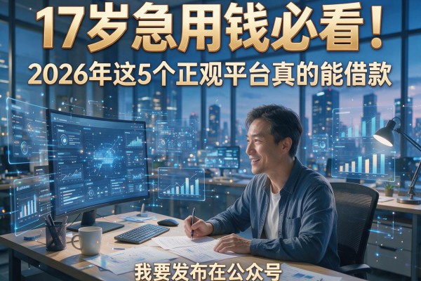 17岁急用钱必看！2026年这5个正规平台真的能借款