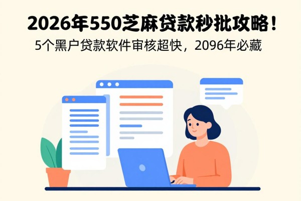 2026年550芝麻贷款秒批攻略!这5个黑户贷款软件审核超快,2026年必藏!