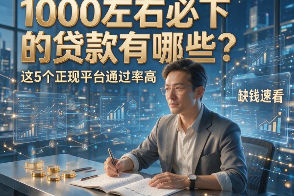 1000左右必下的贷款有哪些?这5个正规平台通过率高,缺钱速看!