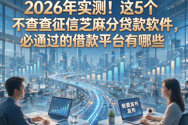 2026年实测！这5个不查征信芝麻分贷款软件，必通过的借款平台有哪些？