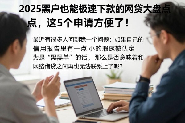 2025黑户也能极速下款的网贷大盘点,这5个申请太方便了!
