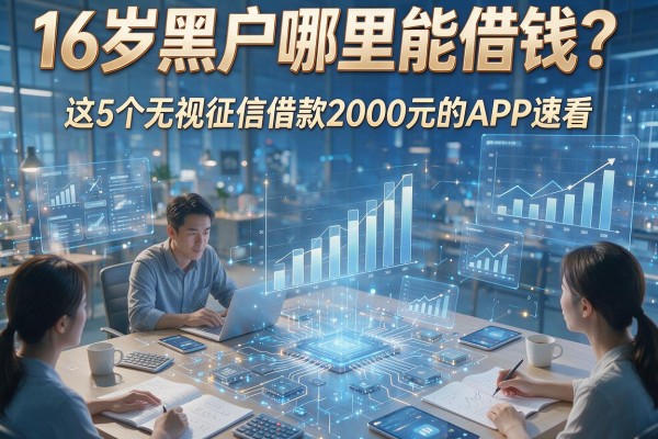 16岁黑户哪里能借钱？这5个无视征信借款2000元的APP速看