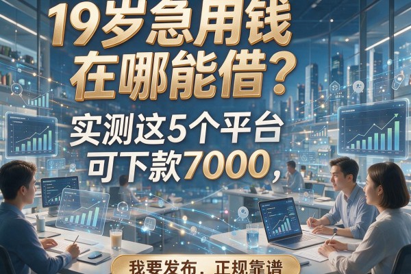 19岁急用钱在哪能借？实测这5个平台可下款7000，正规靠谱