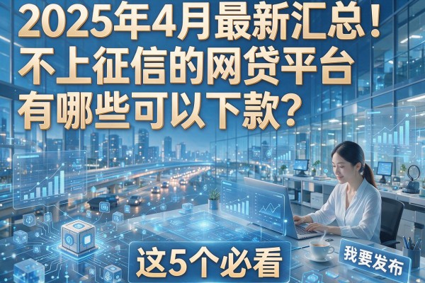 2025年4月最新汇总!不上征信的网贷平台有哪些可以下款?这5个必看!