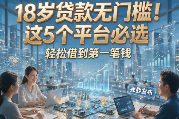 18岁贷款无门槛！这5个平台必选，轻松借到第一笔钱