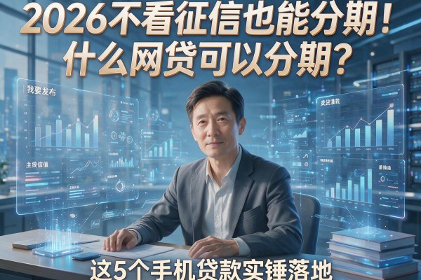 2026不看征信也能分期!什么网贷可以分期?这5个手机贷款实锤落地