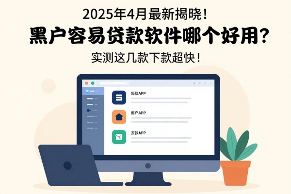 2025年4月最新揭晓！黑户容易贷款的软件哪个好用？实测这几款下款超快！