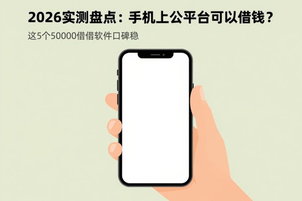 2026实测盘点:手机上面什么平台可以借钱?这5个50000借款软件口碑稳、无视查