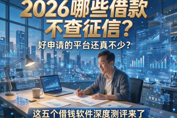 2026哪些借款不查征信？好申请的平台还真不少，这五个借钱软件深度测评来了！