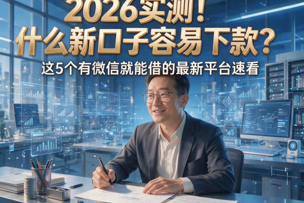 2026实测!什么新口子容易下款?这5个有微信就能借的最新平台速看