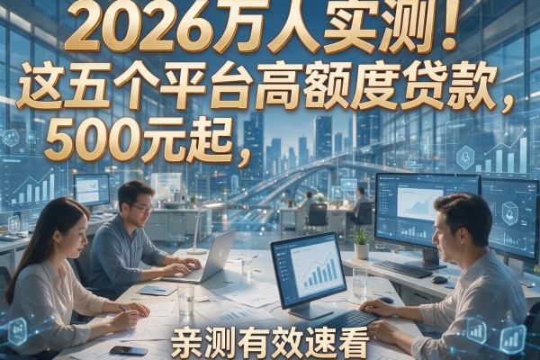 2026万人实测!这五个平台高额度贷款500元起,亲测有效速看
