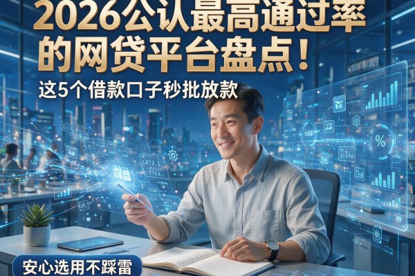2026公认最高通过率的网贷平台盘点！这5个借款口子秒批放款，安心选用不踩雷