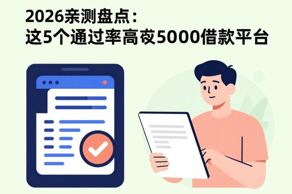 2026亲测盘点:这5个通过率高的50000借款平台,有没有快速下款的软件通过率高的都在这了