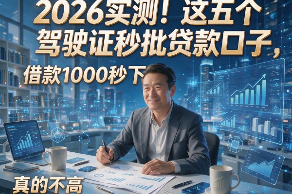 2026实测!这五个驾驶证秒批贷款口子,借款1000秒下,要求真的不高