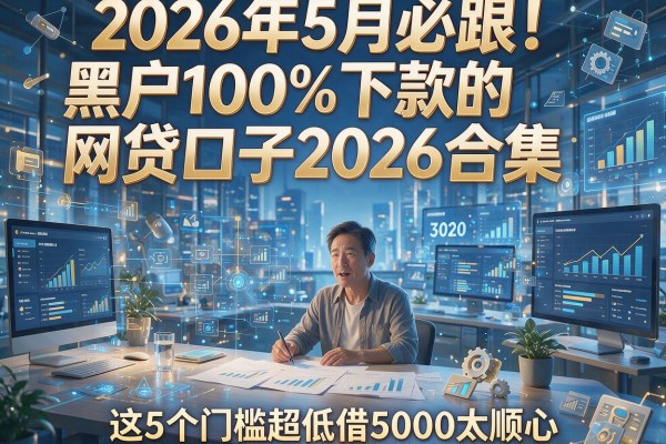 2026年5月必跟！黑户100%下款的网贷口子2026合集，这5个门槛超低借5000太顺心