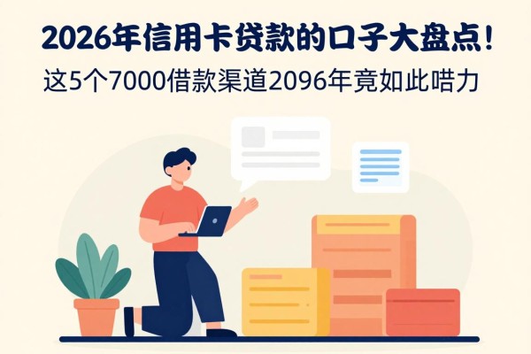 2026年信用卡贷款的口子大盘点！这5个7000借款渠道2026年竟如此给力