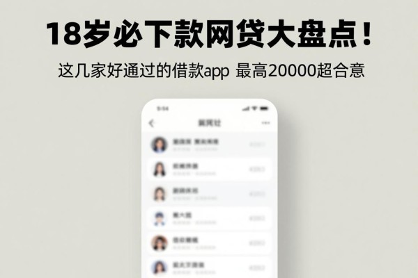 18岁必下款网贷大盘点！这几家好通过的借款app，最高20000超合意