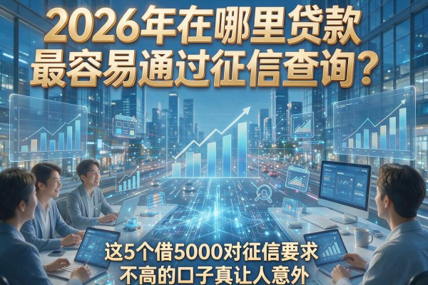 2026年在哪里贷款最容易通过征信查询?这5个借5000对征信要求不高的口子真让人意外!