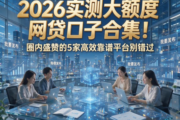 2026实测大额度网贷口子合集！圈内盛赞的5家高效靠谱平台别错过