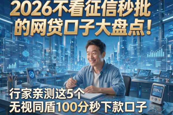 2026不看征信秒批的网贷口子大盘点!行家亲测这5个无视同盾100分秒下款口子