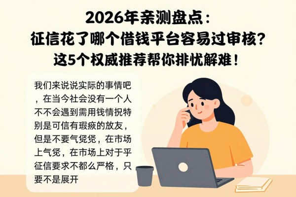 2026年亲测盘点：征信花了哪个借钱平台容易通过审核？这5个权威推荐帮你排忧解难！