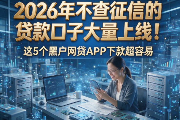2026年不查征信的贷款口子大量上线！这5个黑户网贷APP下款超容易