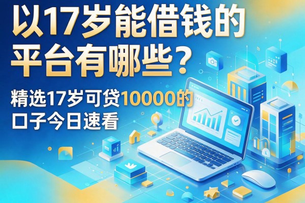 17岁能借钱的平台有哪些？精选17岁可贷10000的口子今日速看