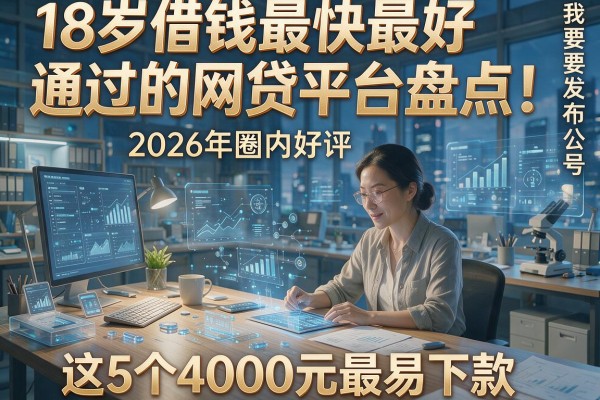 18岁借钱最快最好通过的网贷平台盘点！2026年圈内好评，这5个4000元最易下款。